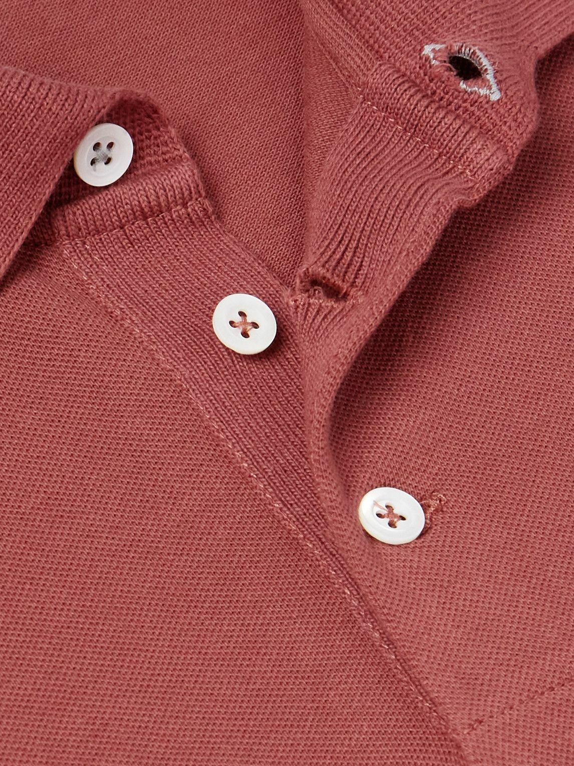 Brunello Cucinelli - Slim-Fit Cotton-Piqué Polo Shirt - Red