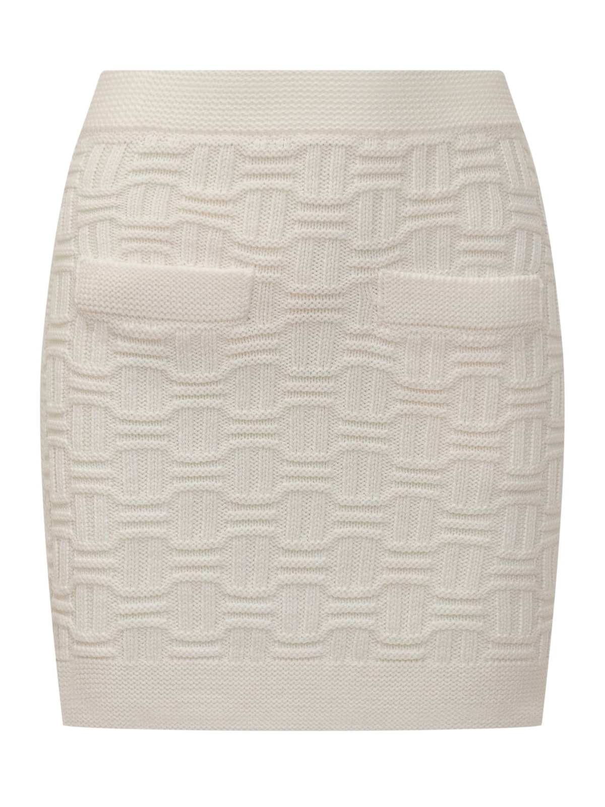 Casablanca Women's Casa Sport Boucle Mini Skirt in White