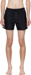 Balmain Black Monogram Swim Shorts