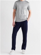 GIORGIO ARMANI - Mélange Silk and Cotton-Blend Jersey T-Shirt - Gray