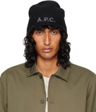 A.P.C. Black Harry Beanie