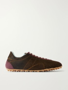 Maison Margiela - Sprinters Paneled Suede Sneakers - Brown
