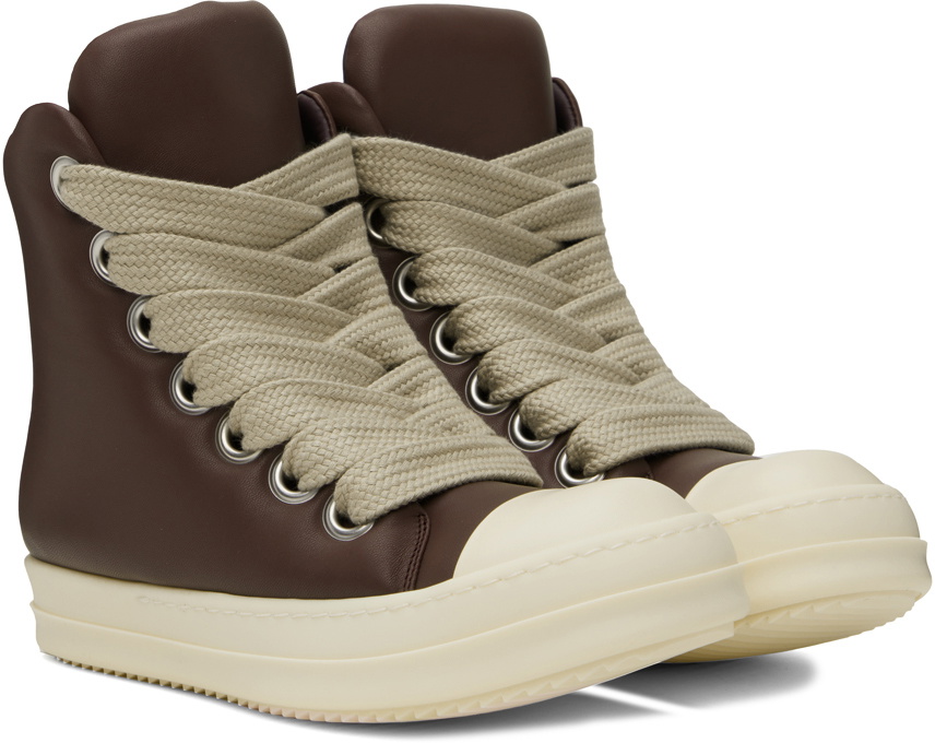 Rick Owens Brown Jumbo Lace Sneakers Rick Owens