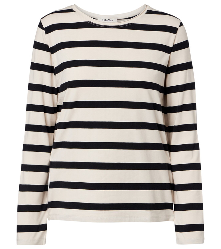Photo: 'S Max Mara Divina striped cotton-blend jersey T-shirt