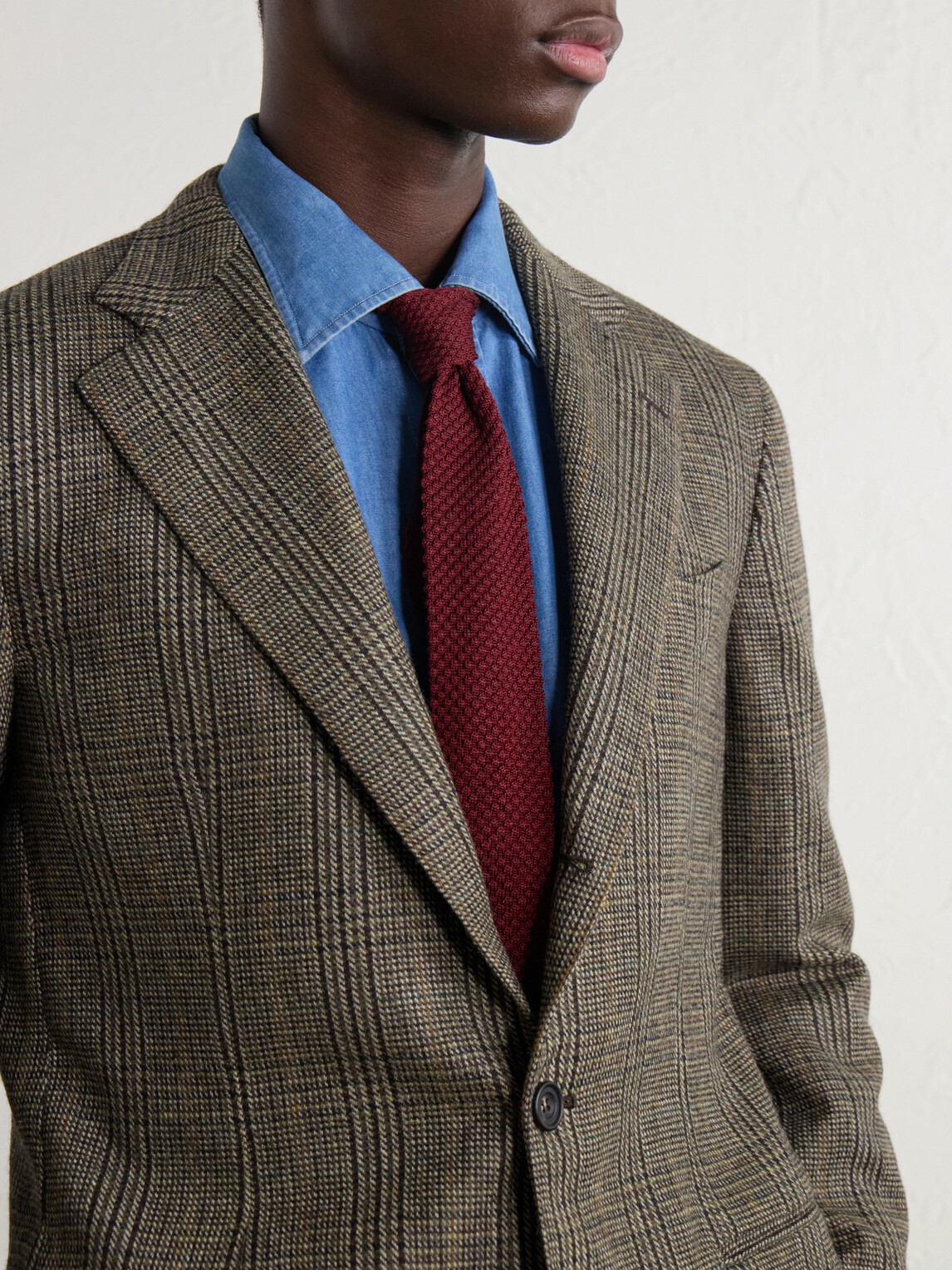 J. Mueser - Waverly Prince of Wales Checked Virgin Wool-Tweed Blazer - Green
