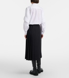Junya Watanabe Pleated midi skirt
