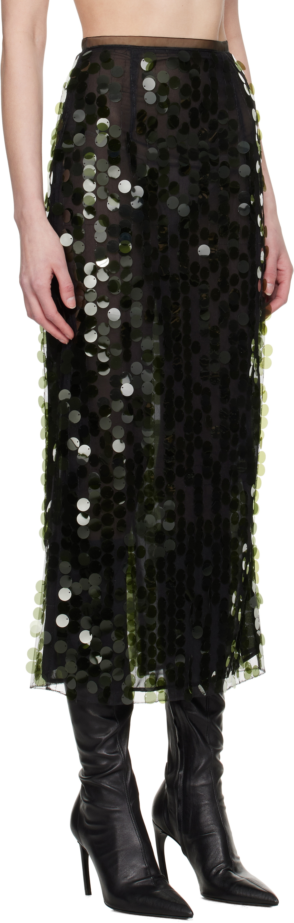 16Arlington Green Dia Sequin Midi Skirt