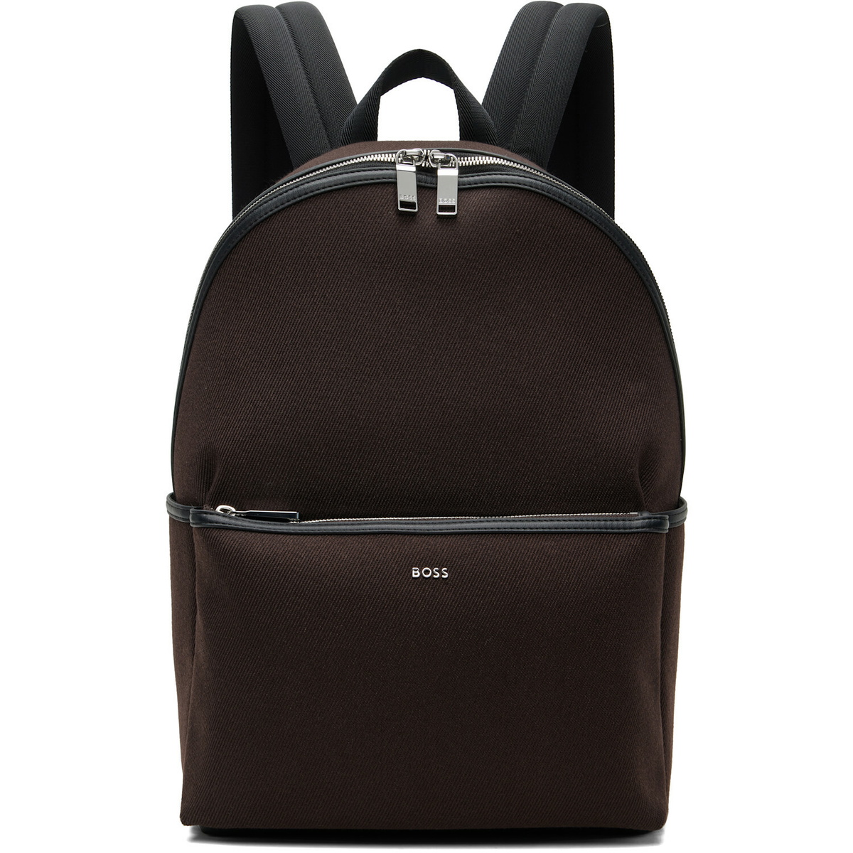 BOSS Brown Logo Lettering Backpack