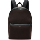 BOSS Brown Logo Lettering Backpack