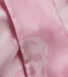 McQueen Skull silk twill scarf