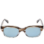 Moscot Zindik Sunglasses in Brown Smoke/Blue