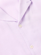 Séfr - Noam Convertible-Collar Voile Shirt - Purple