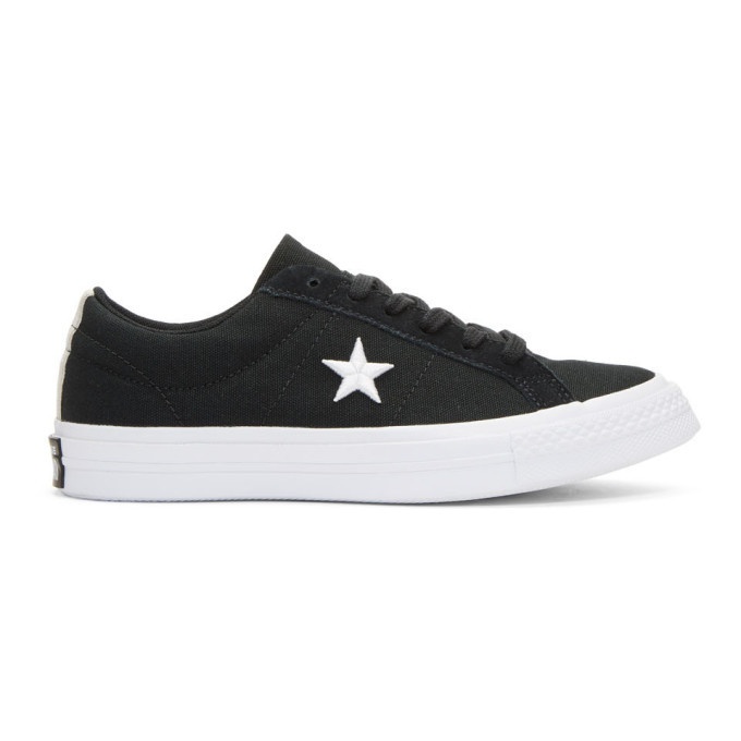 Photo: Converse Black Canvas One Star Skate Sneakers