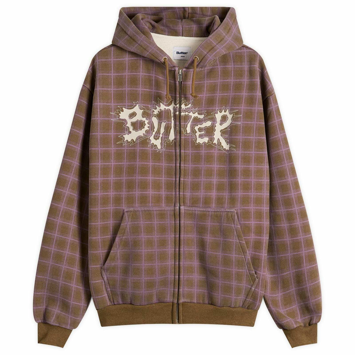 Butter Goods Men's Eruption Zip Hoodie in Plaid