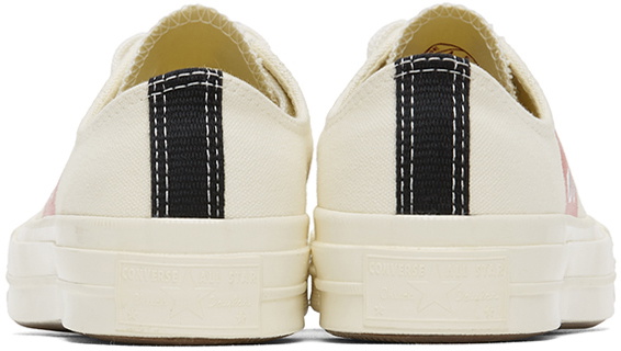 COMME des GARÇONS PLAY Off-White Converse Edition Half Heart Chuck 70 Low Sneakers
