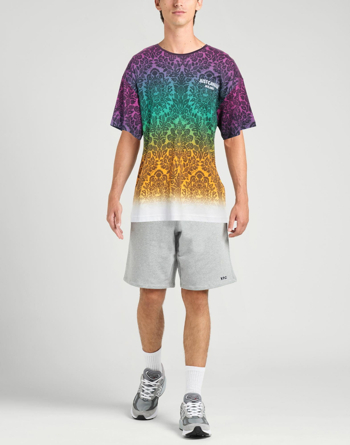 Just Cavalli Mens T-shirt Plum
