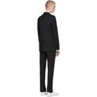 Lanvin Black Natural Stretch Wool Suit