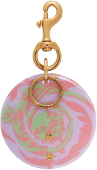 Versace Green & Purple 'La Medusa' Keychain