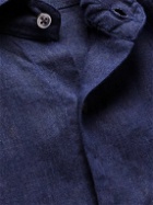 Incotex - Glanshirt Slim-Fit Linen Shirt - Blue