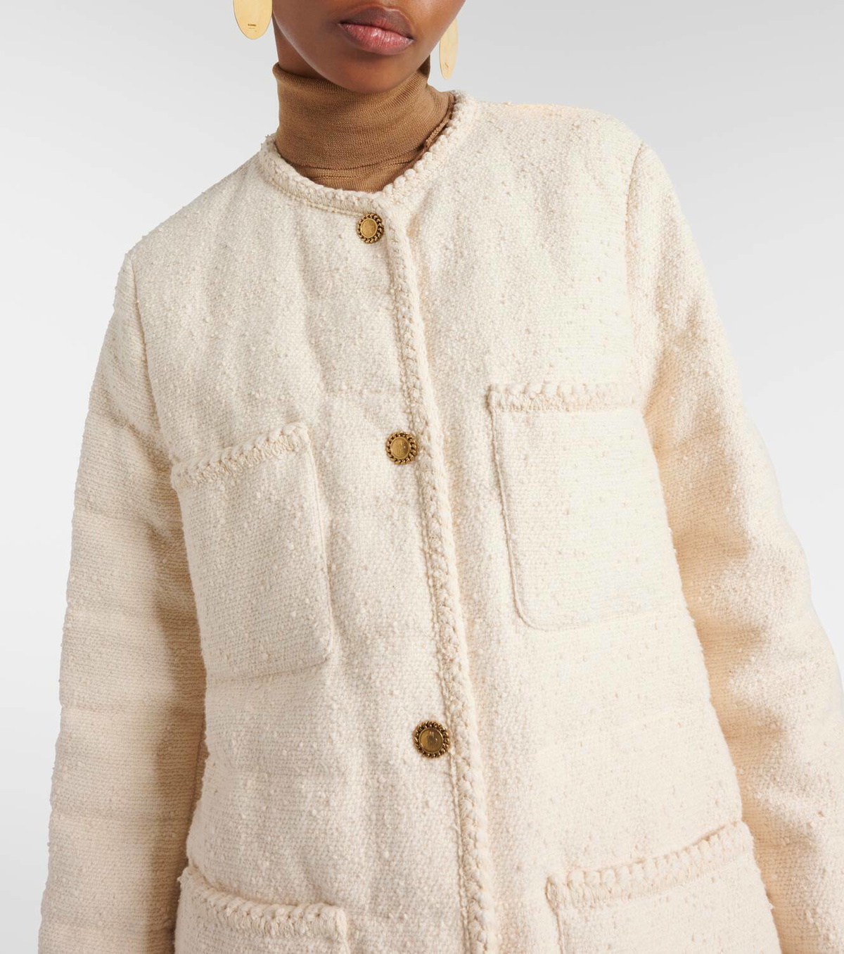 Moncler Epafo bouclé coat Moncler Moncler Epafo bouclé coat Moncler
