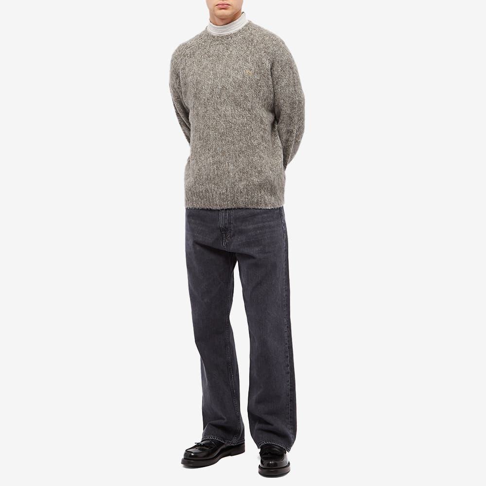Acne Studios Men's Kowhai AS Crew Knit in Anthracite Grey