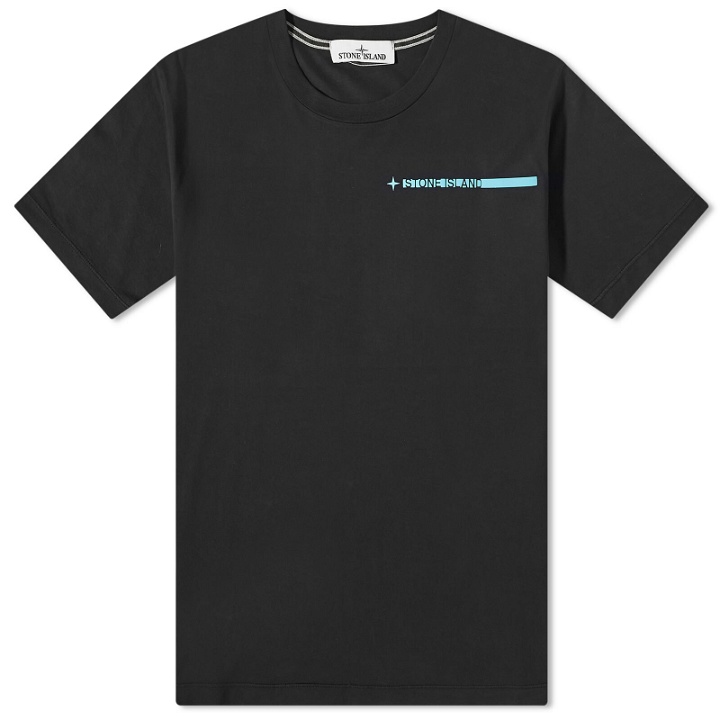 Photo: Stone Island Men's Micro Graphics Three T-Shirt in Black