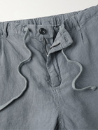 Hartford - Tank Linen Drawstring Shorts - Gray