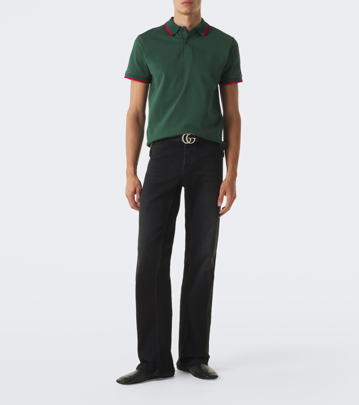 Gucci Cotton-blend piqué polo shirt