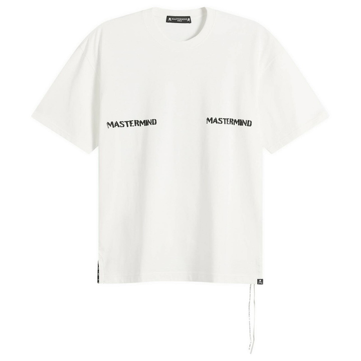 Photo: MASTERMIND WORLD Men's Stamped Short Sleeve T-Shirt in White