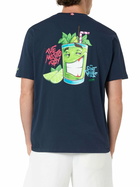 MC2 Saint Barth Man Cotton T-shirt With Cryptopuppets Mojito Front And Back Placed Print | Cryptopuppets Special Edition
