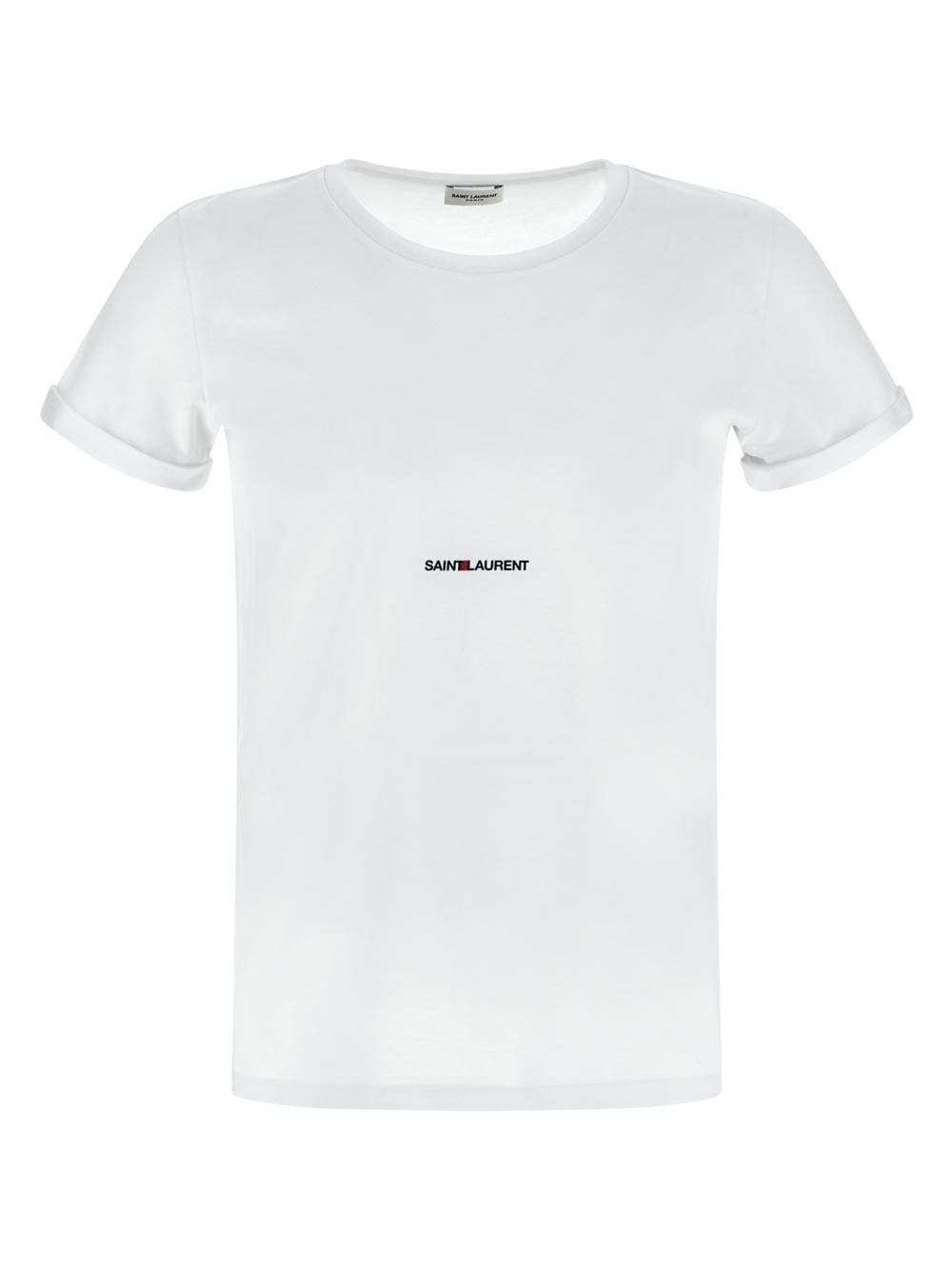 Photo: Saint Laurent Logo Cotton T Shirt