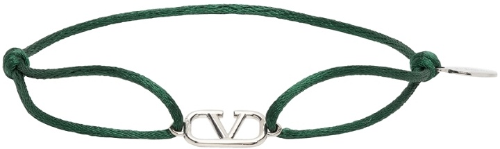 Photo: Valentino Garavani Green Cord VLogo Bracelet