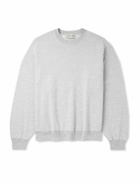 Remi Relief - Paint-Splattered Cotton-Jersey Sweatshirt - Gray