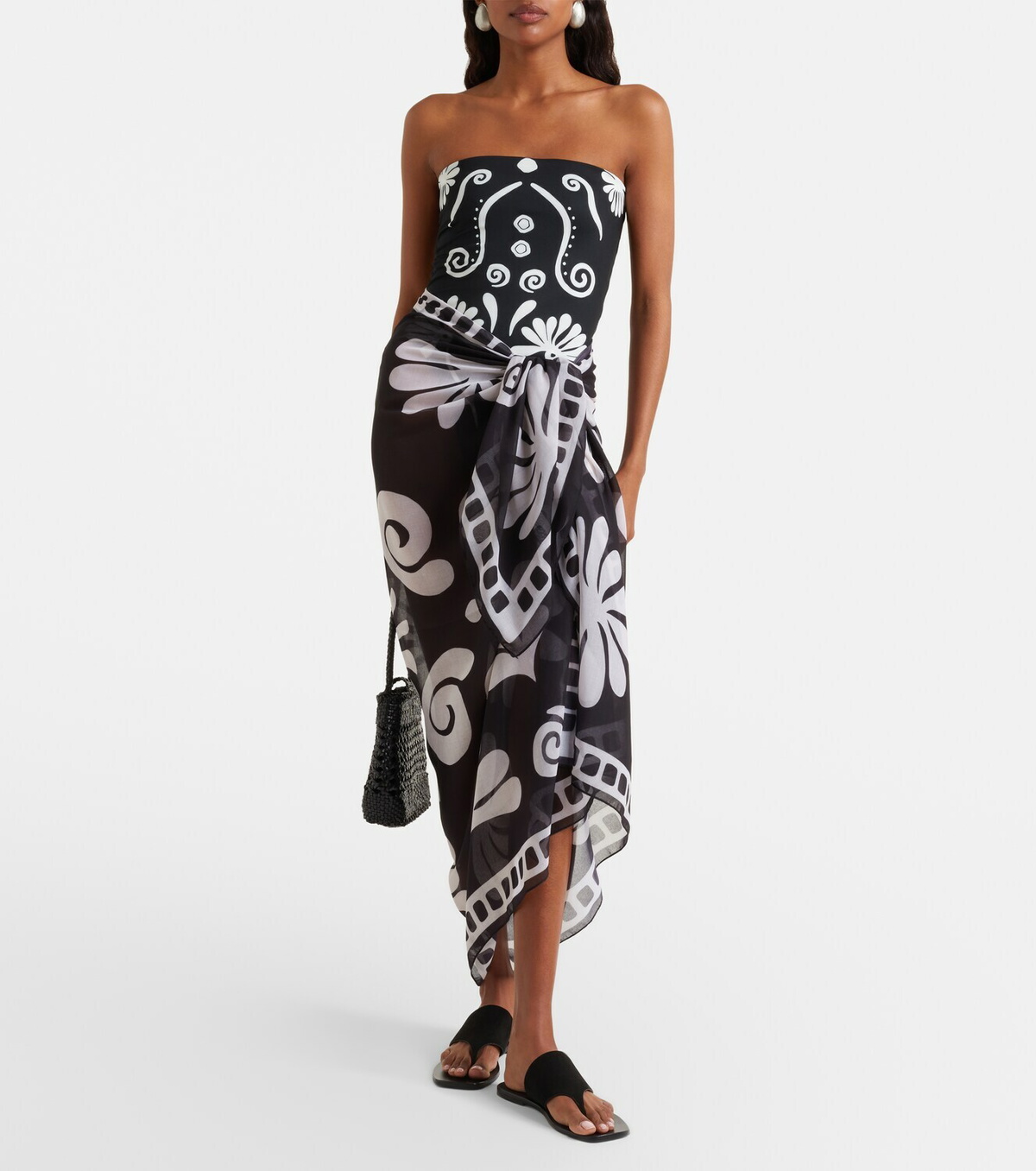 Cala de la Cruz Luana printed beach cover-up