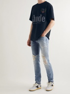 Rhude - Logo-Print Cotton-Jersey T-Shirt - Black