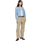 Citizens of Humanity Blue Charisse Shrunken Denim Jacket