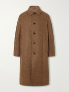 Kaptain Sunshine - Brushed Wool-Blend Woven Coat - Brown