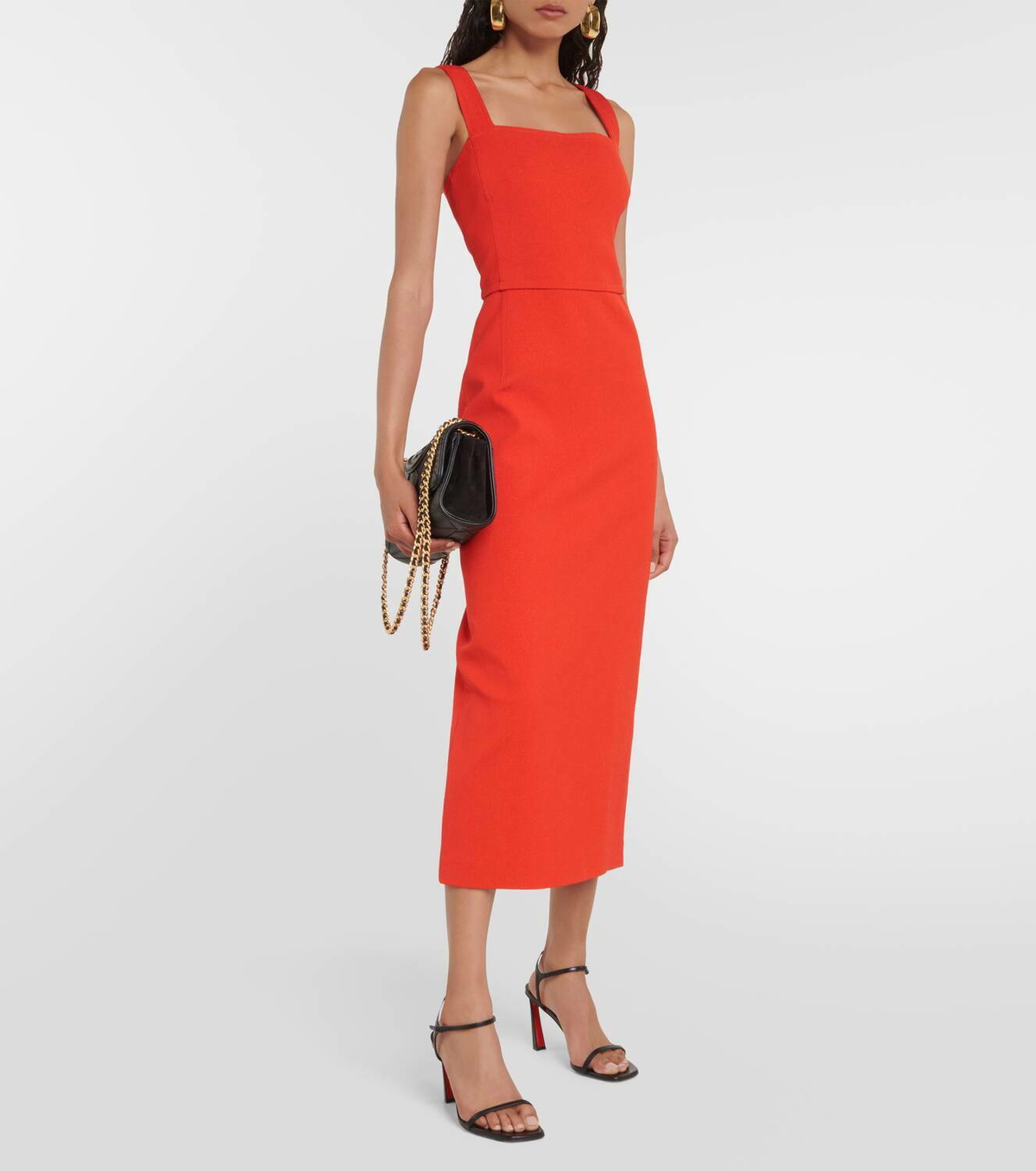Tory Burch Bodycon faille midi dress Tory Burch