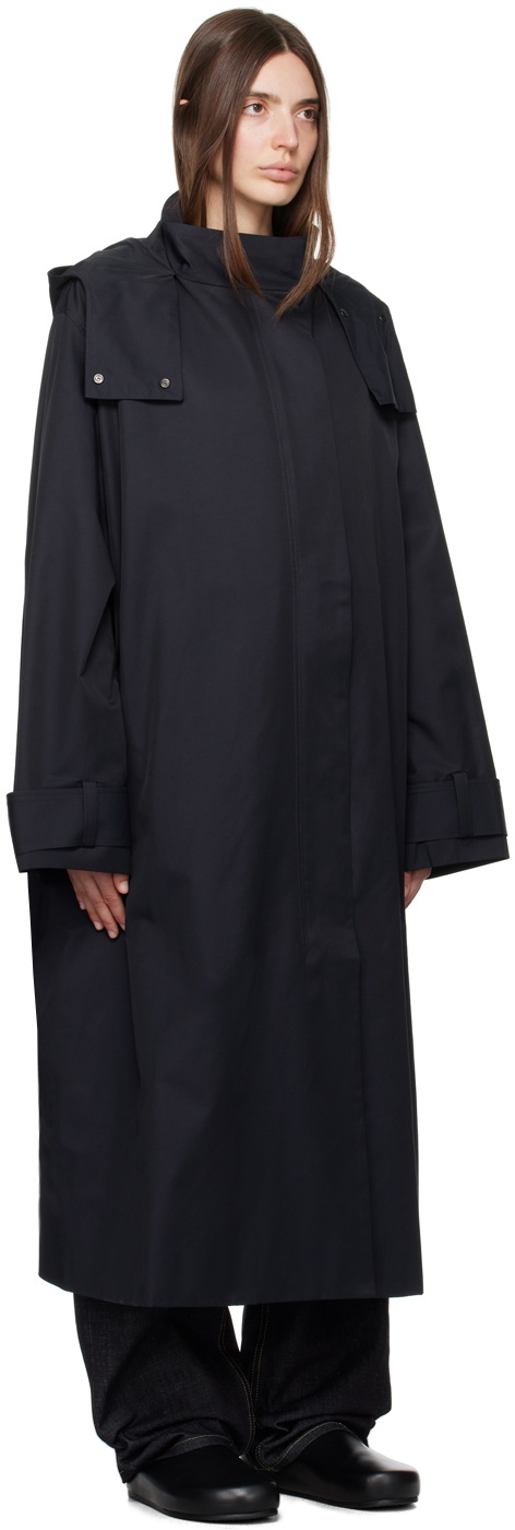 Studio Nicholson Navy Tana Coat Studio Nicholson