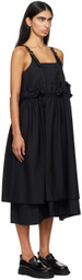 Noir Kei Ninomiya Black Layered Maxi Dress