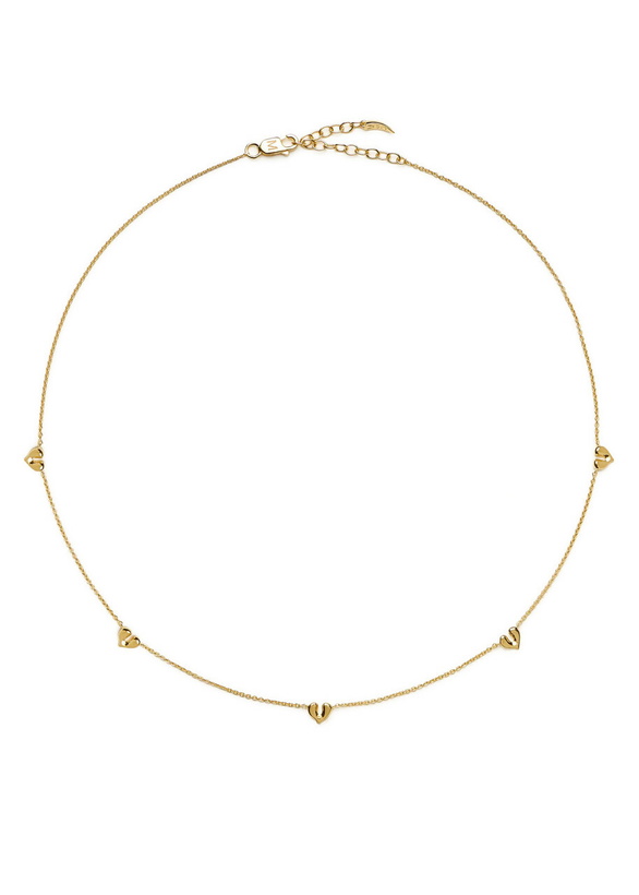 Photo: Missoma Molten Heart 18k Gold Vermeil Choker Necklace - One Size