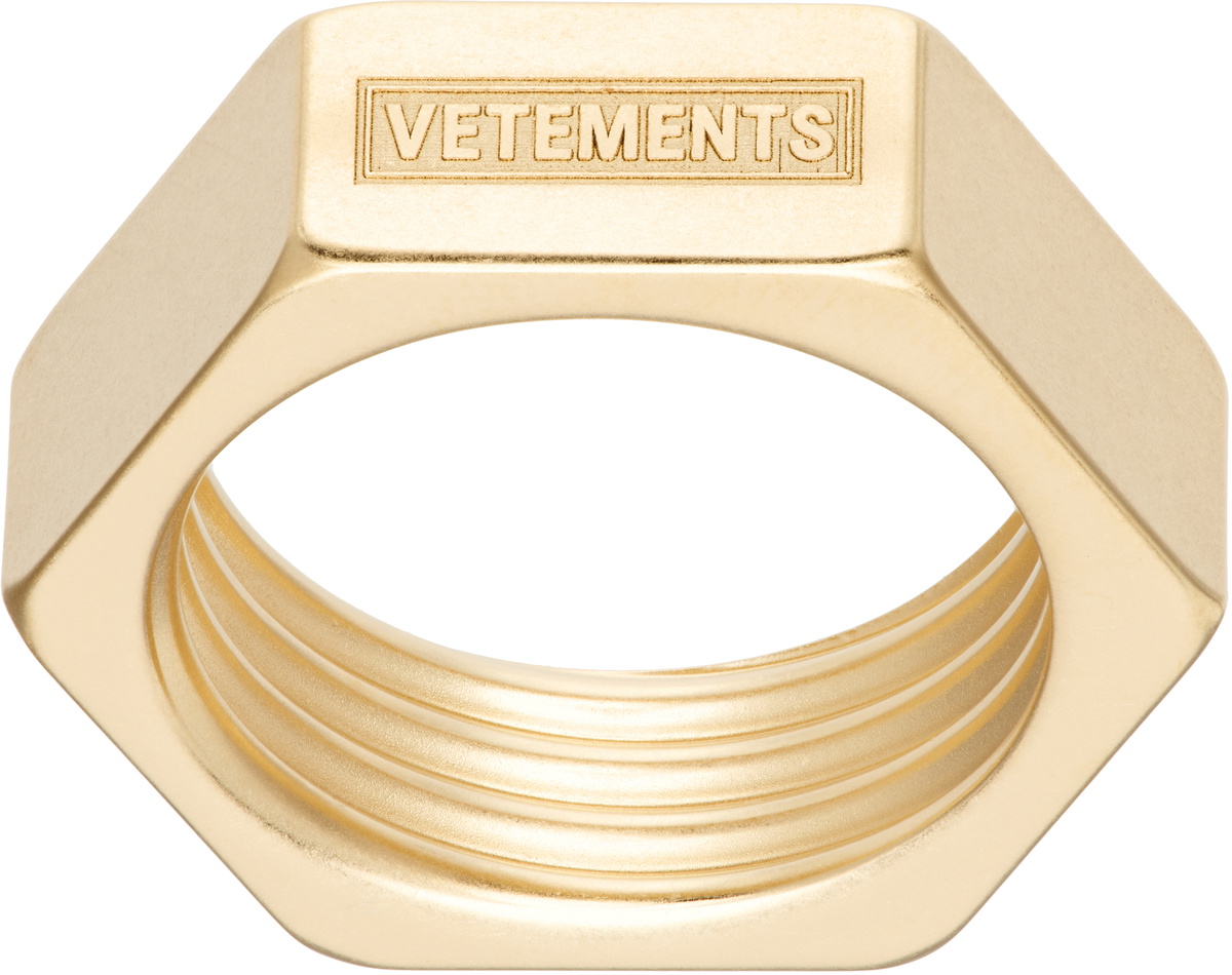 VETEMENTS Triple Biker Cross Logo Ring Vetements