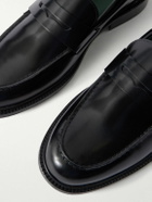 VINNY's - Townee Leather Penny Loafers - Black