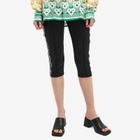 Casablanca Women's Scuba Capri Leggings in Black/White
