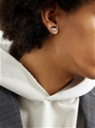 Balenciaga - Screw Antiqued Silver-Tone Earrings