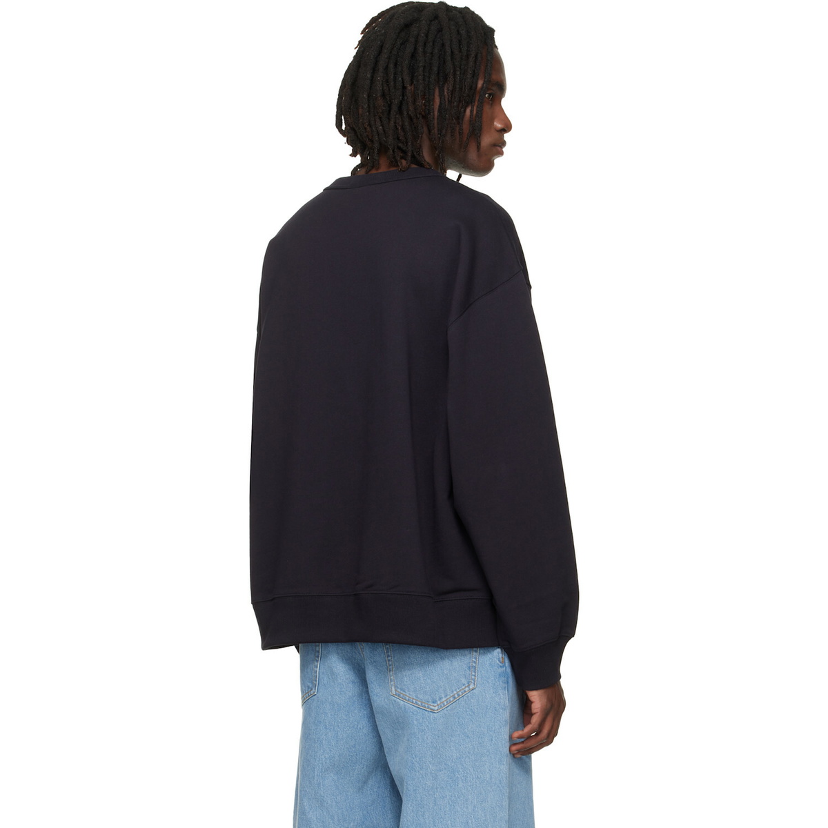 Dries Van Noten Navy Oversized Sweatshirt