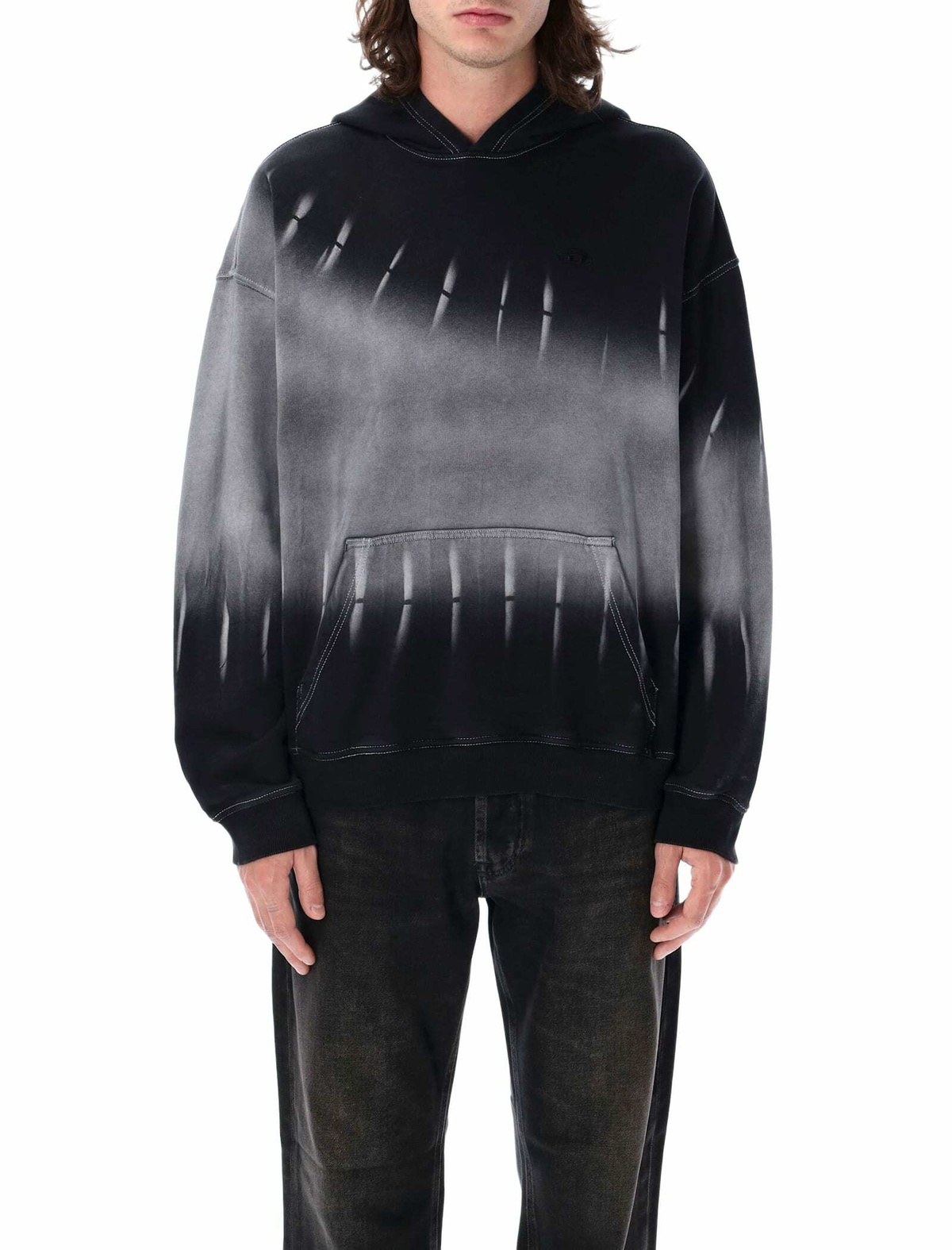 Diesel Black & Pink S-Boxt-Hood-R10 Hoodie Diesel