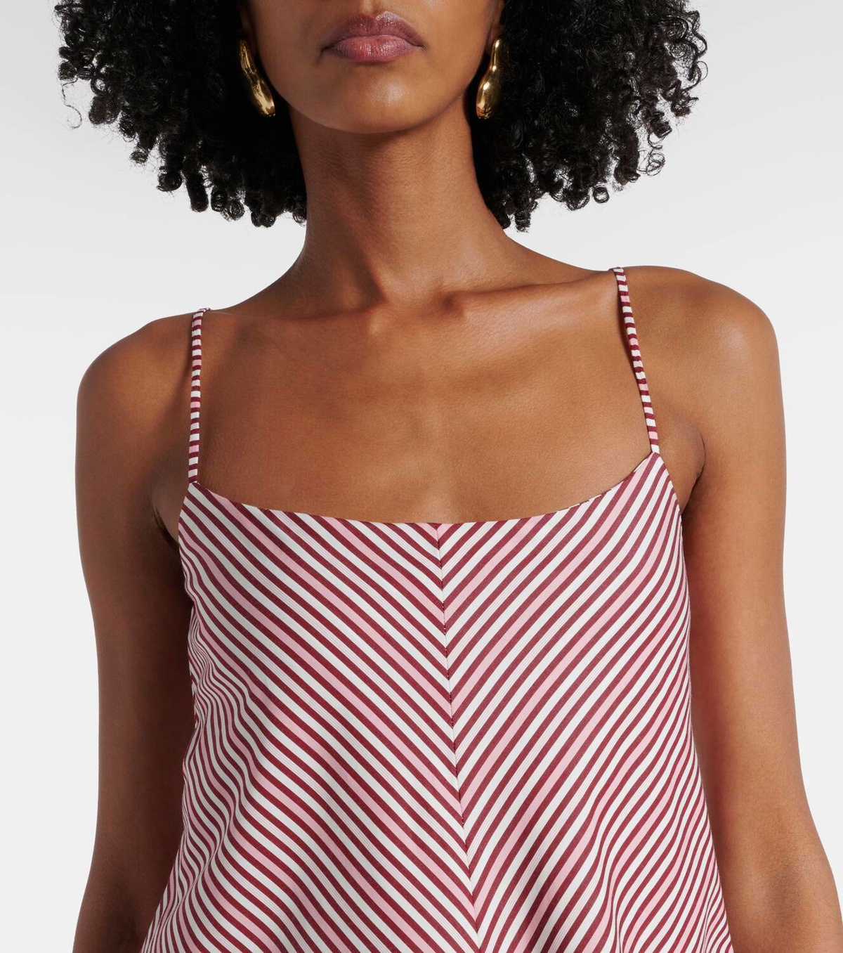 Faithfull Aniela striped cotton minidress