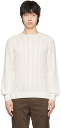 BEAMS PLUS White Flax Sweater