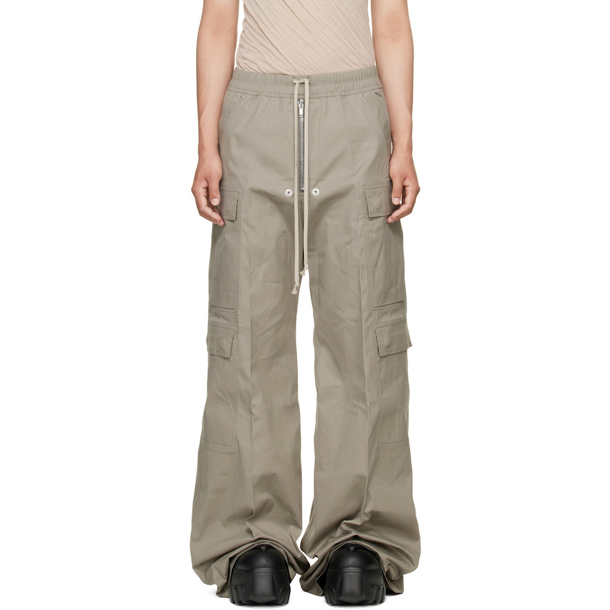 Rick Owens Taupe Tower Cargobelas Cargo Pants